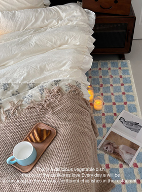 原创ins风地毯卧室床边毯加厚毛绒客厅茶几地垫儿童房间防滑脚垫