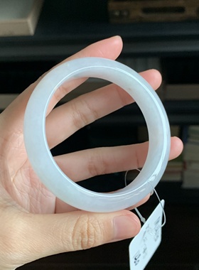 毛毛的翠//M 13110/天然翡翠正圈手镯/56.7/1280