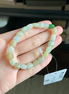 毛毛的翠//M 13279/和田玉多宝随型手串/150