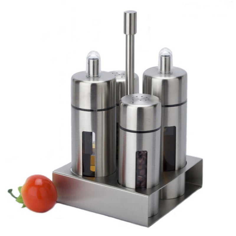 不锈钢油醋瓶套装调味罐调料盒四件套餐厅调味瓶油壶粉桶粉瓶酱油|msdalam kategori dapur/memasak Appliances, Alat dapur/Penyimpanan dapur, botol penyimpanan/bekas penyimpanan dapur, botol perasa - dari Buy2taobao.com untuk memberikan perkhidmatan ejen Taobao profesional membeli