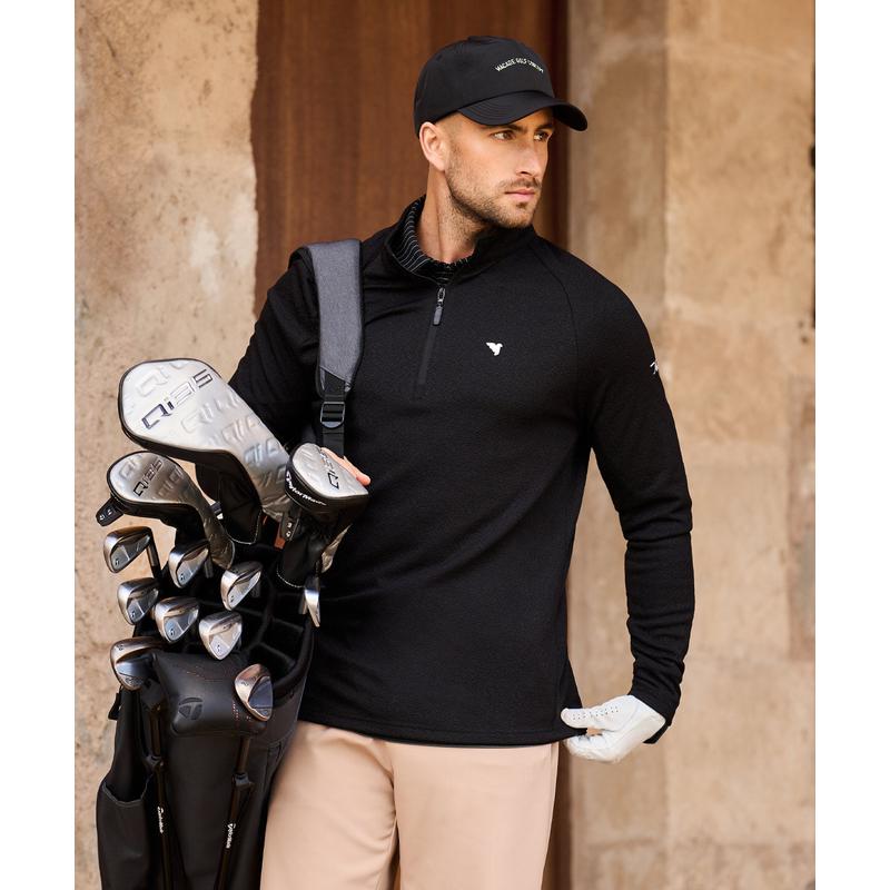 代购MACADE男士毛衣保暖透气加厚弹性户外运动针织爆款简约