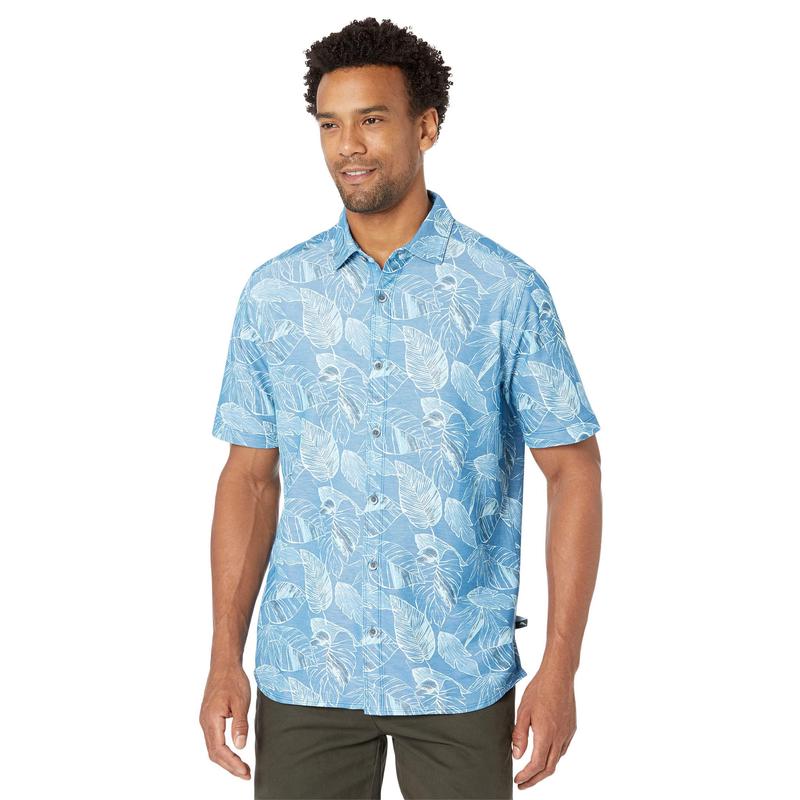 Tommy Bahama/汤美巴哈马快干吸湿排汗男士印花短袖衬衫