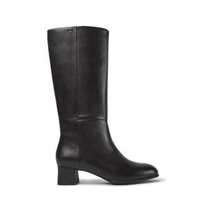 代购Camper女士长筒靴轻便耐用透气舒适黑色皮质中跟圆头