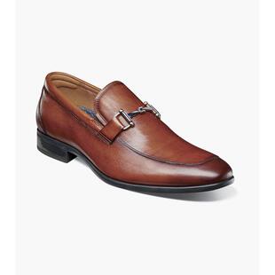 海外代购Florsheim男士时尚休闲鞋舒适透气一脚蹬平底圆头