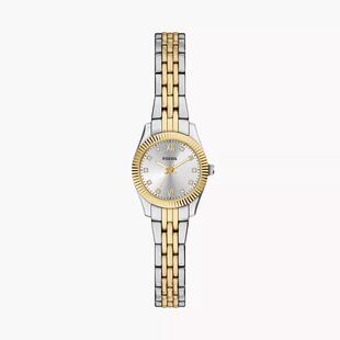 海外代购Fossil/化石女士手表欧美腕表三针精准计时不锈钢双色