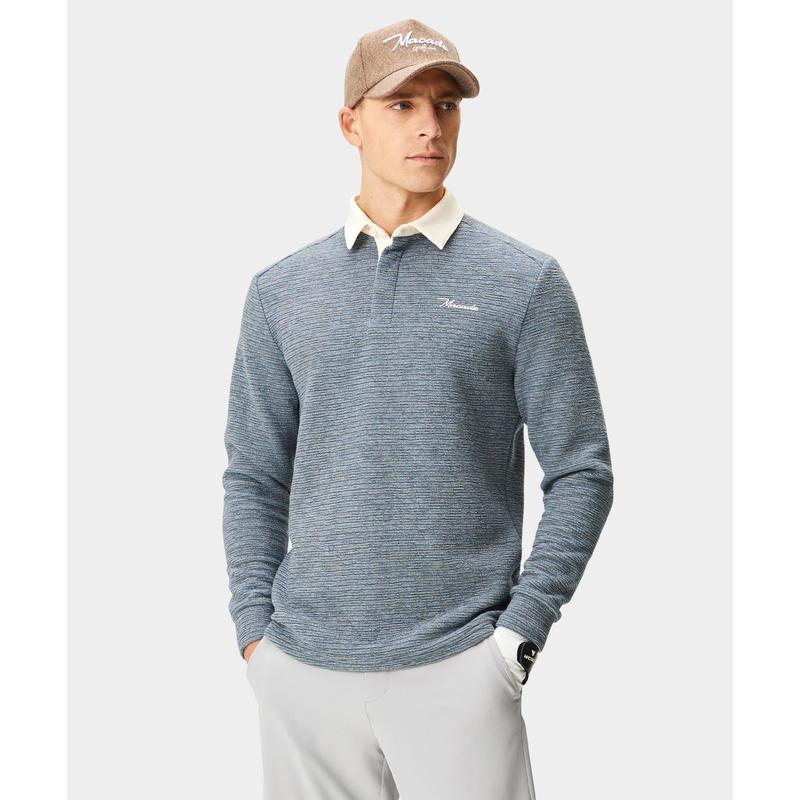 代购MACADE男士毛衣保暖透气混纺弹力休闲户外针织潮流简约