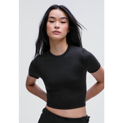 代购lululemon露露乐蒙女士运动T恤紧身设计弹性面料贴合身形