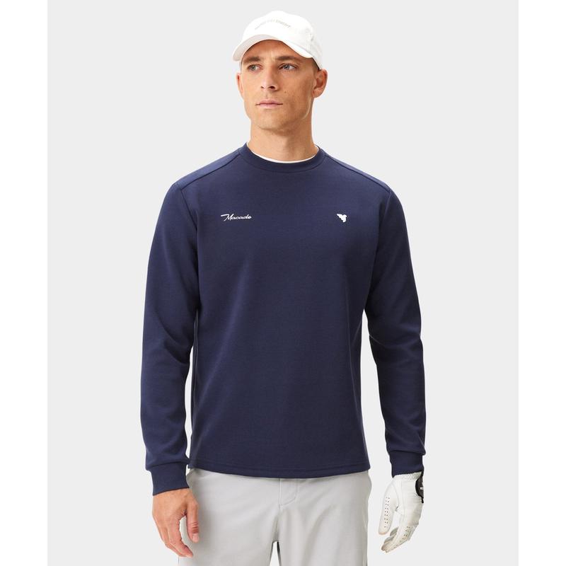 代购MACADE男士毛衣保暖透气棉质弹性运动日常针织爆款简约