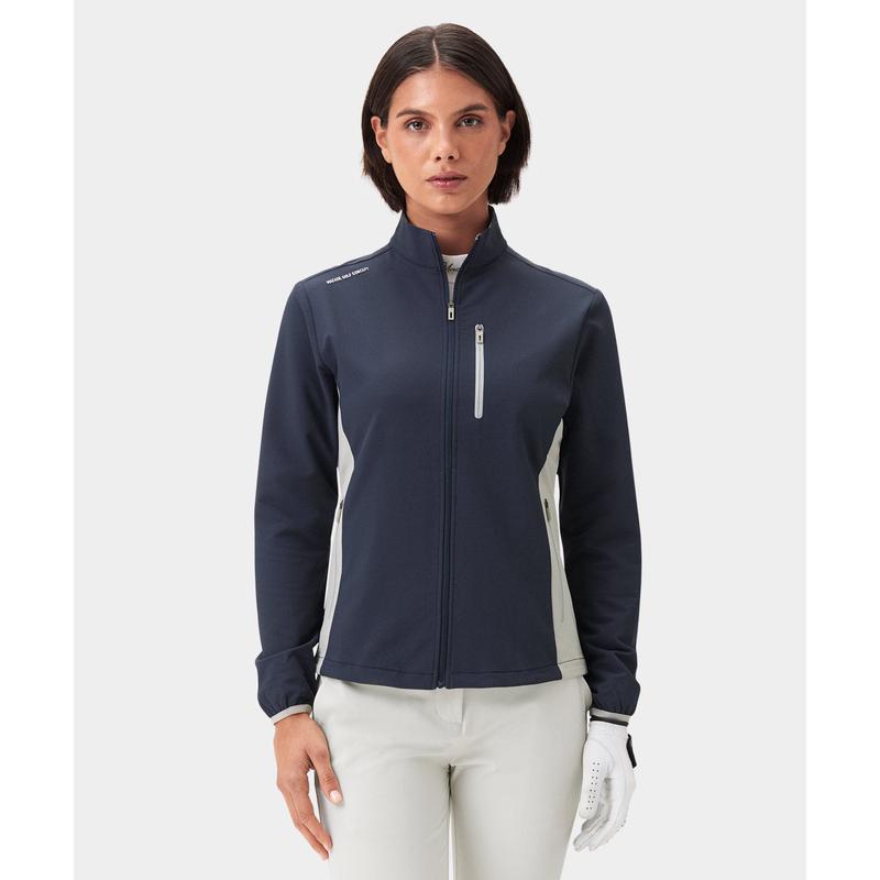 代购代购MACADE女士高尔夫夹克防风防水透气排湿聚酯纤维氨纶