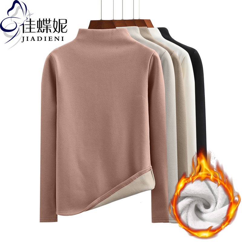 秋冬韩版高领纯棉长袖加厚