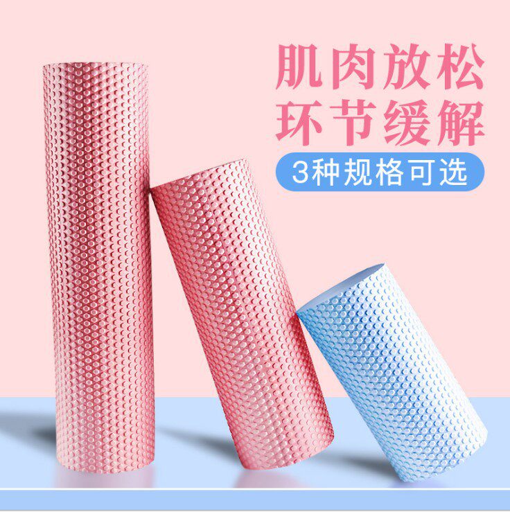工厂实心六角瑜伽柱泡沫实心按摩滚轴普拉提棒瘦腿材质泡沫轴