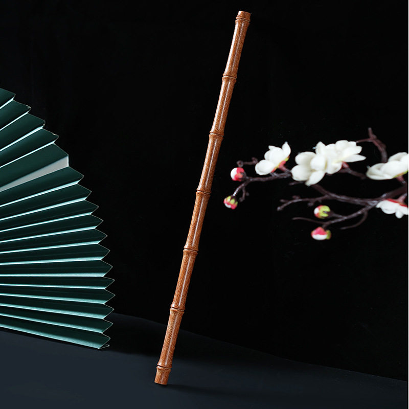 檀木竹节小木棍手工制作天然实木质棍子小教鞭手把件教鞭短棍圆棍