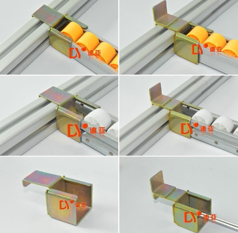 40*40铝型材方管流利条滑轨接头 41*35连接件 夹头