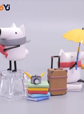 刘看山冬季主题限定潮玩摆件套盒绝版