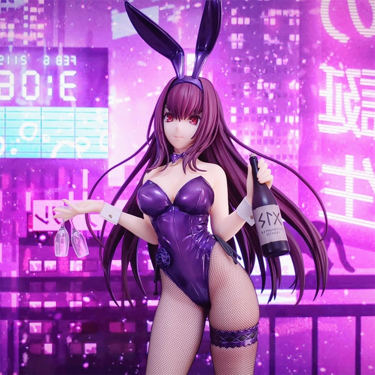 【珠亿】兔女郎斯卡哈手办软体之夜fgo性感美女动漫模型摆件 可拆