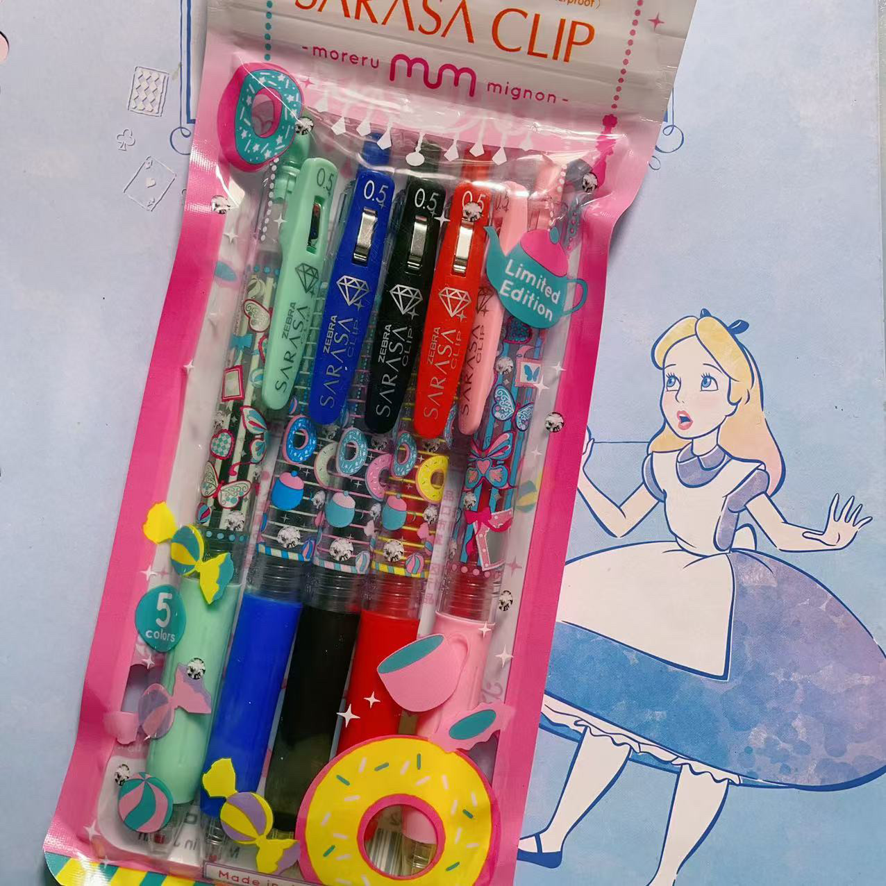 斑马甜点国度彩色限定中性笔KAMIO小动物企鹅刺猬彩色水笔0.5mm