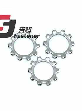 304不锈钢GB861.2外多齿垫圈止退DIN6797A外齿锁紧垫片M3-M20