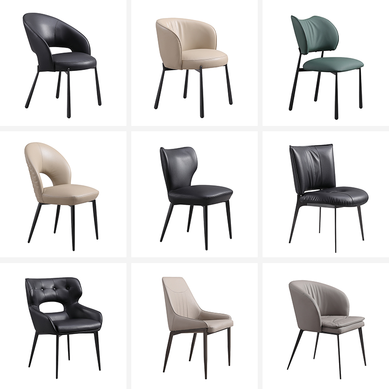 轻奢简约餐椅休闲椅子客厅现代餐椅书房喝茶椅子搭配阳台椅子组合