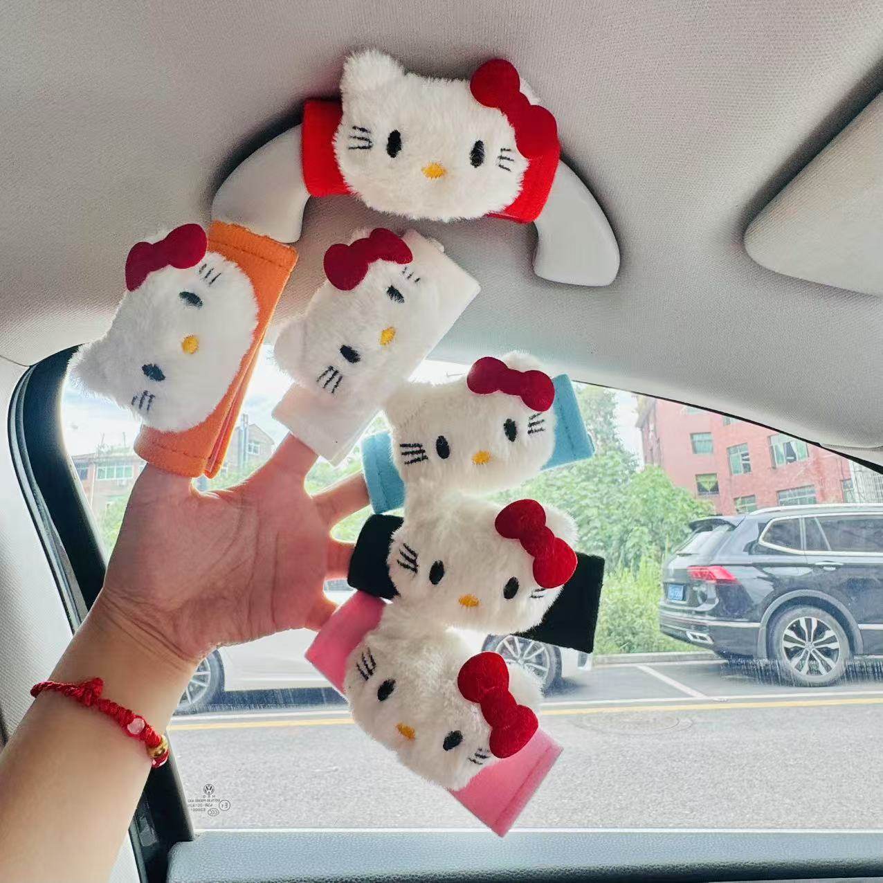 汽车车顶拉手保护套KT猫车顶拉手