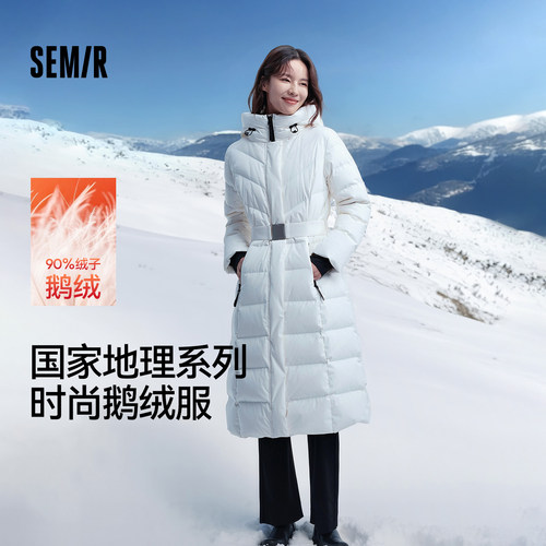 森马中国国家地理系列羽绒服女