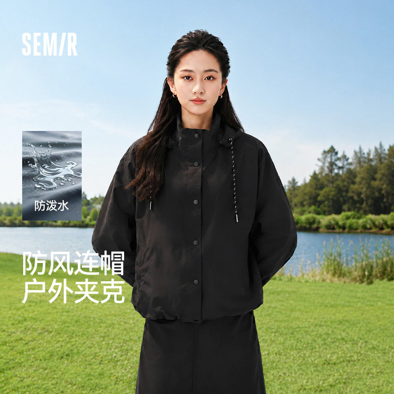 森马xMarcus女防泼水户外夹克图片