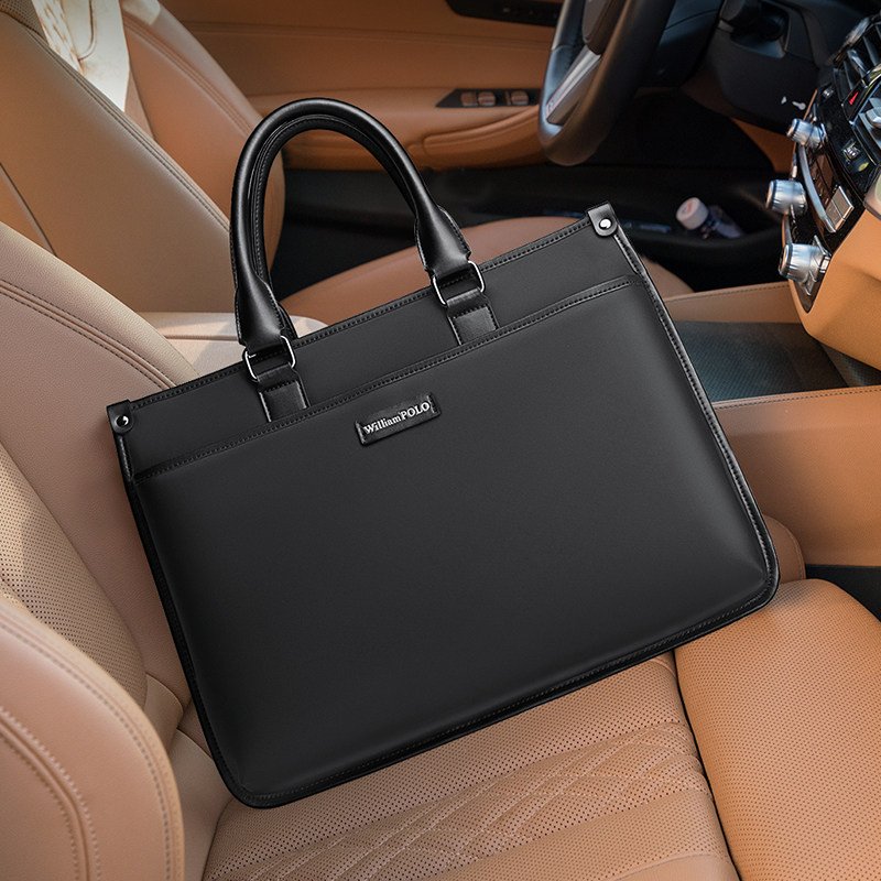 英皇保罗手提公文包男商务通勤包休闲大容量斜挎防泼水尼龙电脑包