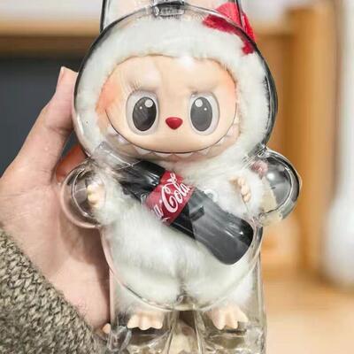 拉布布展示盒透明收纳盒收纳盒labubu拉布布可口可乐联名款保护套