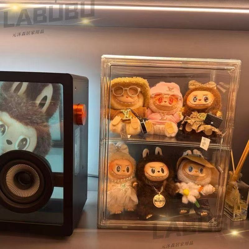 labubu透明防尘展示盒