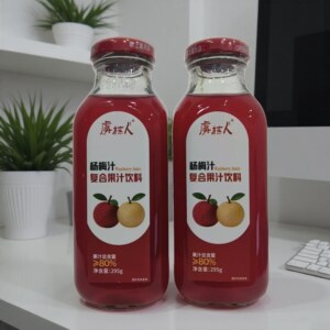 虞梅人杨梅复合果汁玻璃瓶装