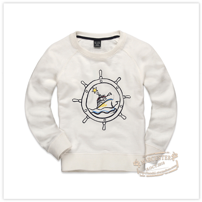 童装春秋款休闲风圆领儿童t恤