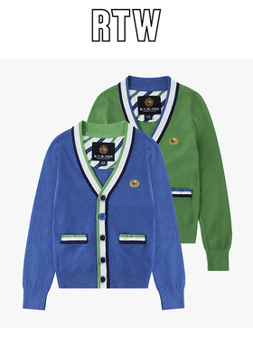 rtw男童针织开衫2025年春秋儿童毛衣中大童V领外套春秋薄款73183