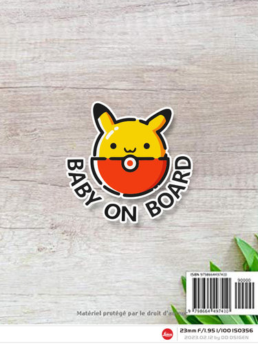 可爱精灵babyincar反光车身贴