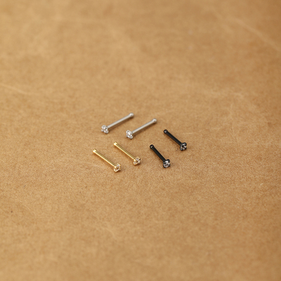 超小隐形钛钢抓锆穿刺鼻钉耳骨钉