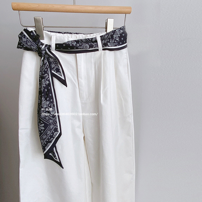 韩系牛仔裤丝巾绑带腰带腰绳