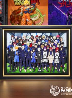 蓝色监狱立体画蓝锁全家福洁世一蜂乐回动漫周边手办挂画摆件礼物