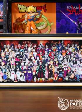 鬼灭之刃全家福3D立体画九柱上弦无限城装饰挂画手办动漫周边礼物