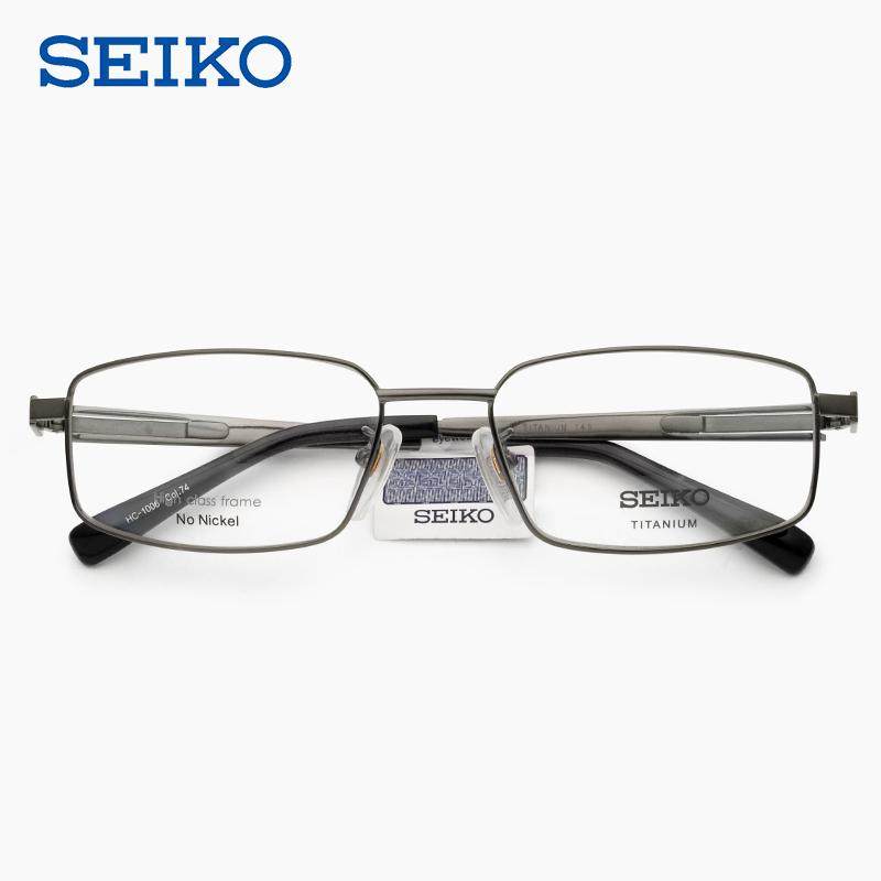 精工眼镜框男士商务超轻钛材大脸全框近视眼镜架可配度数HC1006 T