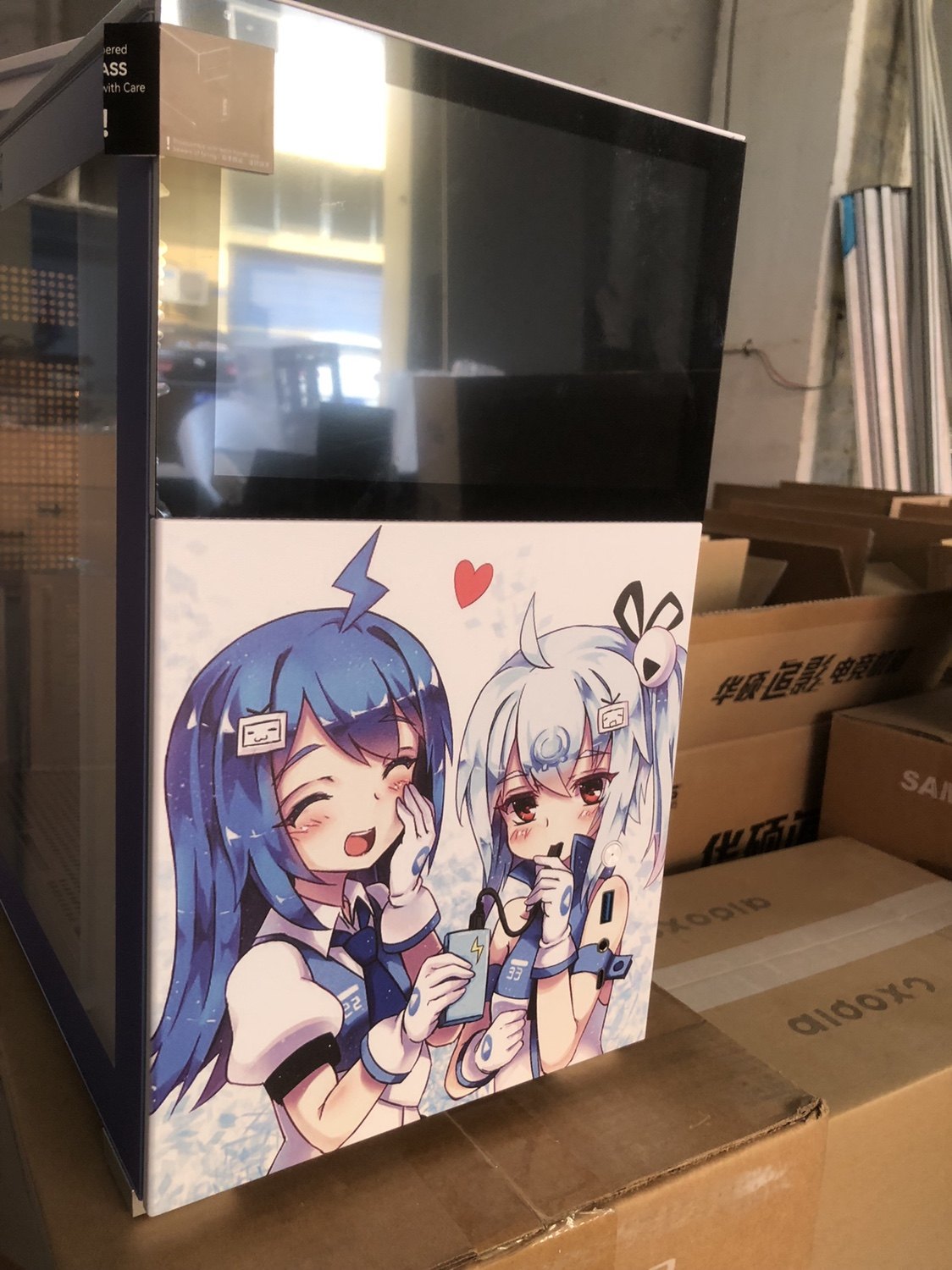 乔思伯松果D31白色MATX机箱电脑台式机水冷D41紧凑副屏ITX机箱