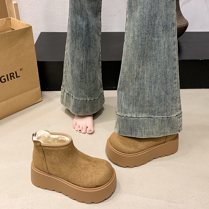 2025厚底雪地靴秋冬新款