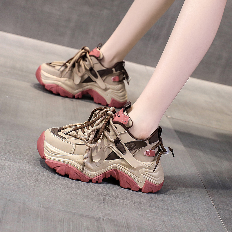 2025秋冬新款鞋子女款女鞋小个子增高厚底百搭休闲爆款运动老爹鞋