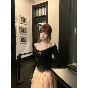 显瘦长裙R8389 秋冬纯欲千金风法式 星河璀璨 瑞茜