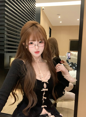 【瑞茜】甜欲双兼 冬季纯欲风修身显瘦原创时尚套装R8512Y