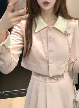 【瑞茜】 露思美学 冬季公主千金风时尚套装上衣长裙 R9283-1D