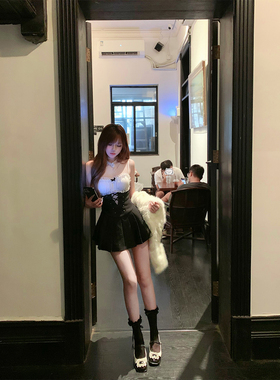 【瑞茜】许我耀眼 秋冬千金网红ins风小众连衣裙外套 R7104V