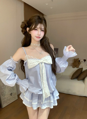 【瑞茜】海盐奶盖 夏季甜美小众宽松显瘦款连衣裙R66160H