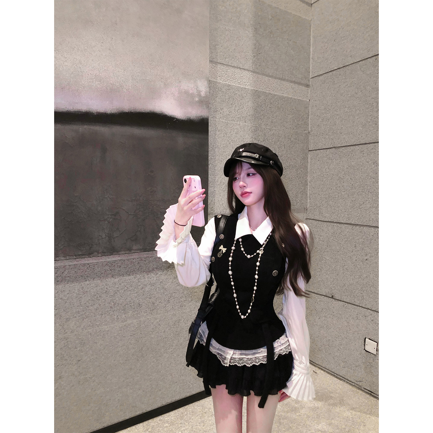 【瑞茜】悉尼日记 冬季千金显瘦修身马甲内搭半身裙R66381-1H,女装/女士精品,时尚套装,淘宝优惠券,粉丝福利购,淘宝优惠卷