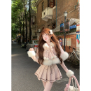 冬季 R7124 瑞茜 连衣裙斗篷 奶糖K 套装 限定氛围时尚