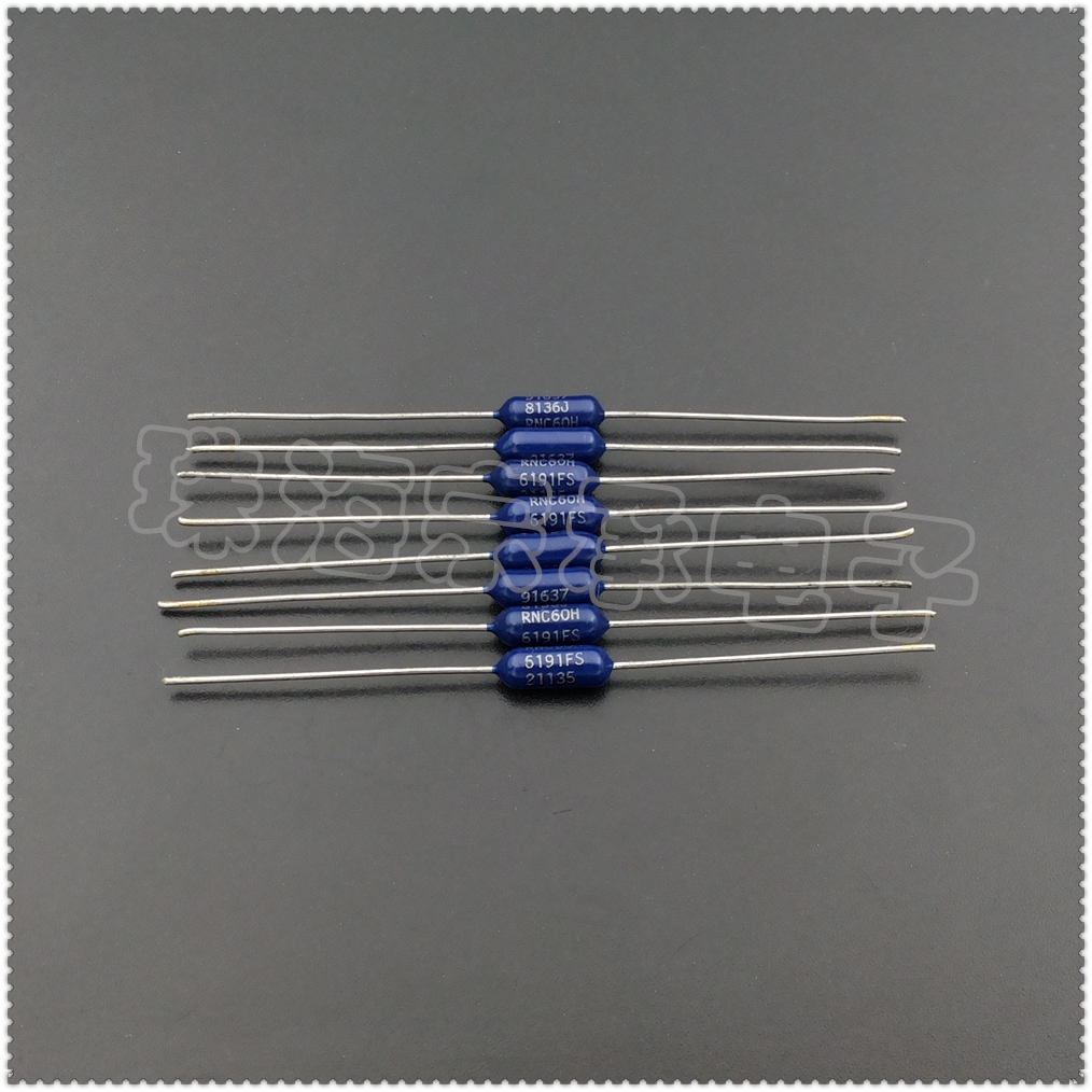 进口美国 6.19K 0.5W DALE RNC60H 6191F 1/2W 6K19 金属膜电阻器