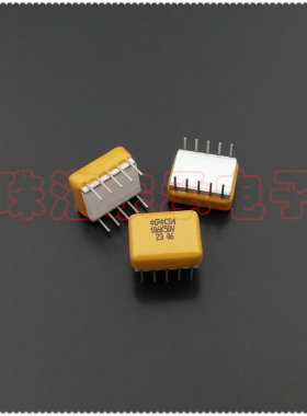 进口美国 10uF 50V CS4 106K50V 10脚 直插排容