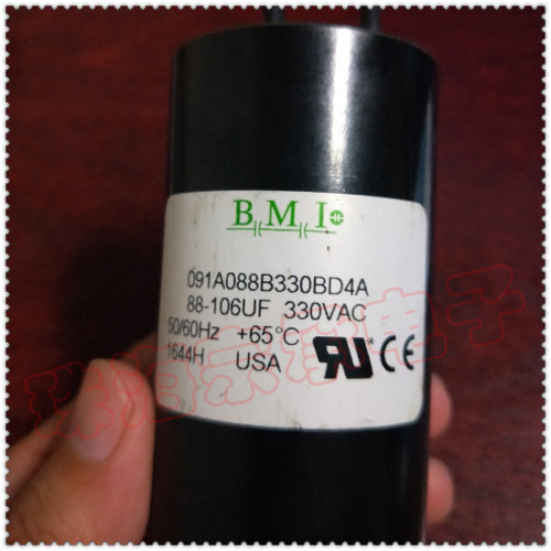 进口美国 88-106uF 330VAC BMI 压缩机启动电容 091A088B330BD4A